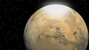 Mars in space (NASA-Christine Daniloff-MIT News)